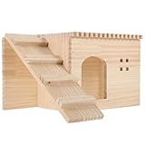 Cachette pour hamster avec échelle – un excellent choix pour les amis qui possèdent un petit animal de compagnie, comme un chinchilla, un hamster ou une poule