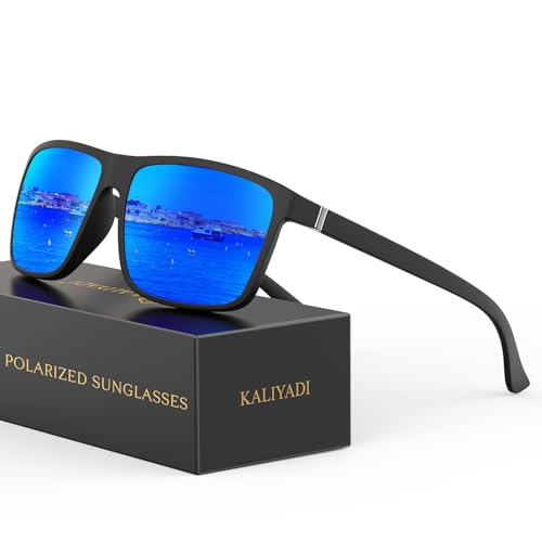 Image of KALIYADI Sunglasses for Mens Polarized-Sunglasses: Men Sun Glasses with UV400 Protection for Driving Fishing Golf