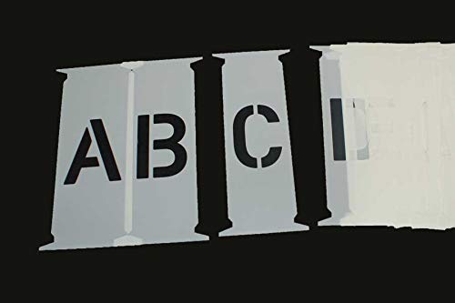 Buchstabenschablonen, Buchstabenset, wiederverwendbar, aus Kunststoff, Buchstabenhöhe 300mm, 30cm