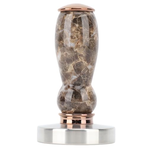 Sangeponiang 58 mm in acciaio inossidabile in acciaio inossidabile manomissione di precisione in polvere macchina da caffè design ergonomico (Marrone)