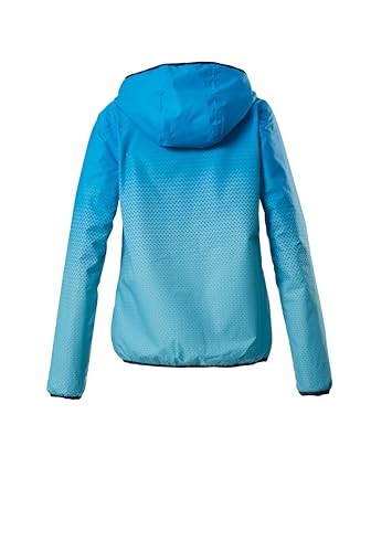killtec Mädchen Funktionsjacke/Regenjacke mit Kapuze Lyse GRLS JCKT A, türkis, 152, 36263-000