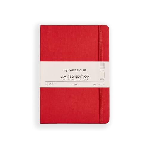 Cahier A5 myPAPERCLIP Checks Ruby pour structurer vos projets et organiser vos idées