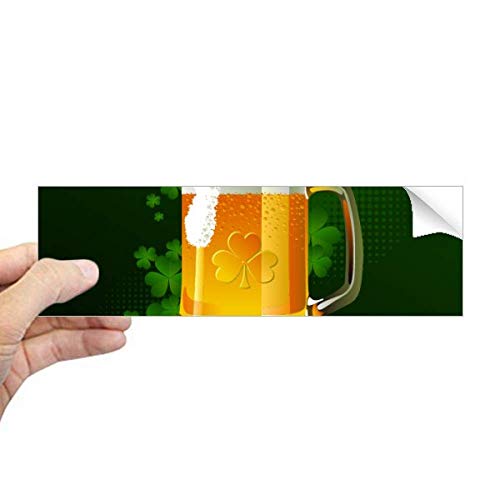 Calcomanía rectangular de cerveza Irlanda para decorar la defensa en San Patricio