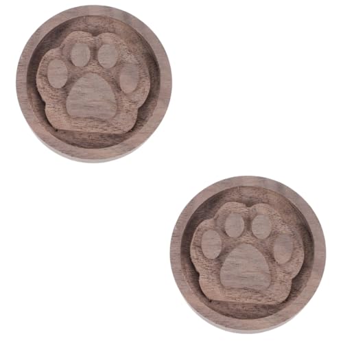 IWOWHERO 2 Piezas Difusor De Uña De Gato Difusor De Coche Aceites Difusor De Humidificador De Coche Pachulí Aromas Rellenar Lavanda Quemador Esencial Oud De Madera Light Brown
