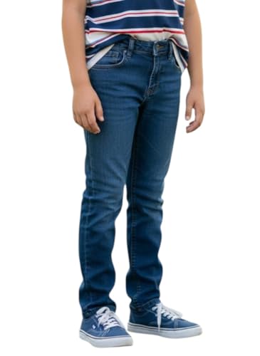 Image of Boys Denim Jeans, Blue, Slim Fit DN034