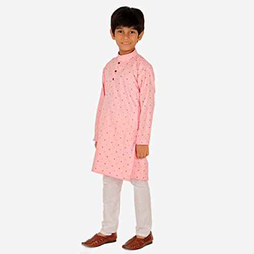 Image of Pro-Ethic Style Developer Boys Cotton Geometric Kurta Set Pajama Ethnic Wear | 1 To 16 Years | S-197