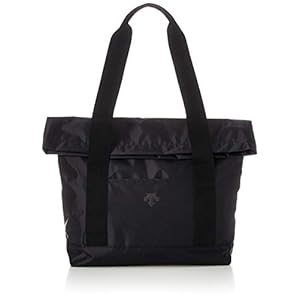 [ムーブスポーツ] デサント 【21年春夏モデル】 トートバッグ レディース はっ水 出し入れしやすい 折り返し DMWRJA00 BK ナイロン 内ポケット付 18L
