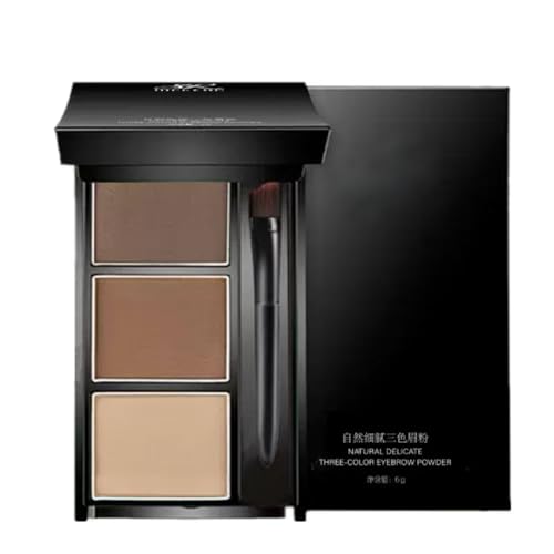 UOCK Eyebrow powder three-color eyebrow palette beauty contour eyebrow pencil professional eye makeup eyebrow filler