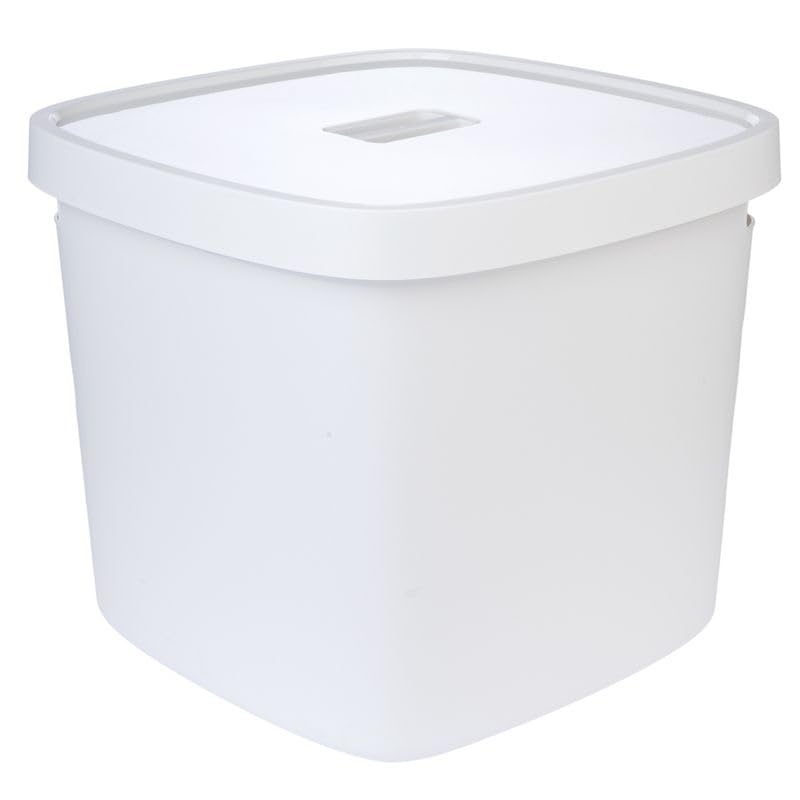 Haubentoilette Devon | Quadratische Katzentoilette | Abnehmbarer Deckel | ideal in Ecken | Maße: L 49,5 x B 49,5 x H 43 cm