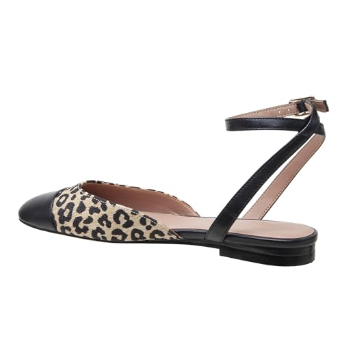 Linea Paolo - Delaney - Womens Leather Captoe Ankle Strap Ballet Flat4