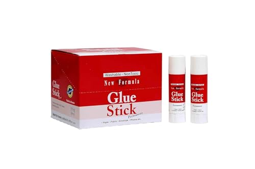 Image of Premium Glue Stick 15 Grams Pack Of 20 Pcs | Strong Quick Dry Clear Adhesive | Smooth Application Non-Toxic Glue Sticks | Ideal For School Craft Office And Paper Projects | Bulk Stationery Set