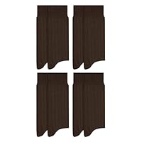 MASH Kit 4 Pares de Meias Mista Canelada Meia Social Masculina Adulto, 4 Marrom, 39-43