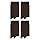 MASH Kit 4 Pares de Meias Mista Canelada Meia Social Masculina Adulto, 4 Marrom, 39-43