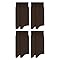 MASH Kit 4 Pares de Meias Mista Canelada Meia Social Masculina Adulto, 4 Marrom, 39-43