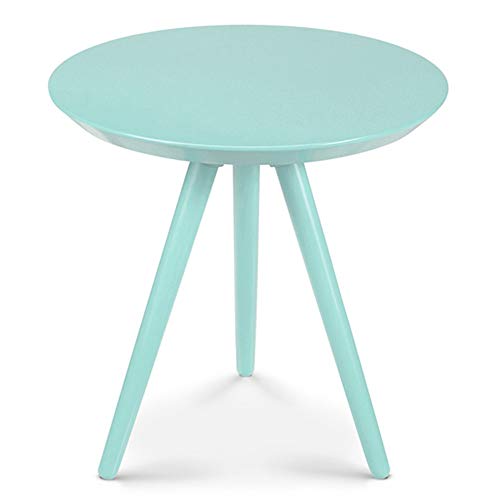 Axdwfd Table Pliante Table Basse, Planche À Dessin en Bouleau Petite Table Ronde Petit Appartement Salon Chambre Buffet Jaune Citron Lotus Vert 16 × 16 Pouces (Color :...