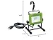 PowerSmith PWL110S 1080 Lumen LED Weatherproof Tiltable Portable Work Light with Large Adjustable Metal Hook, 360° Tilt, Metal Stand, Impact-Resistant Glass Lens, and 5' Power Cord , Green