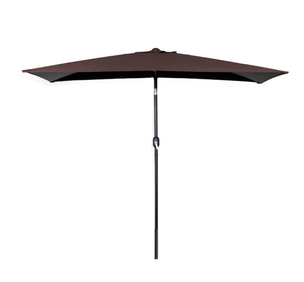 Sombrilla para patio trasero CLSDRZC rectangular e impermeable para tardes de piscina 2