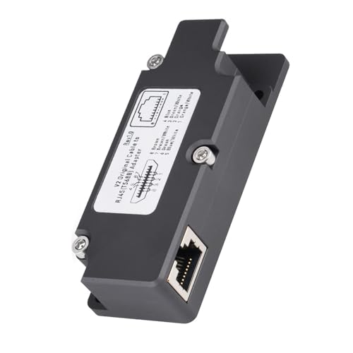 Rectangular Dish Cable Adapter with CAT 8 Cable Ethernet Adapter Aluminum Alloy Housing for Dishy V2 to PoE Injector RJ45 Adapter