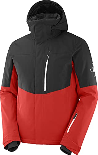 Contenuto: 1 Giacca Imbottita da Uomo per Sci Alpino Salomon, SPEED JKT M, Materiale: Poliestere/Elastan/Poliamide, Peso: 1.05 kg, Colore: Rosso (Goji Berry/Black), Taglia: M, LC1763500