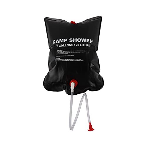 Leapiture 20L Water Shower Bag Heated Shower Bag Hiking Shower Bag Portable Water Shower Bag Solar Heating Water Bag for Outdoor Camping Bathing