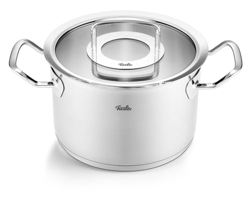 Foto von Fissler Original-Profi Collection/Edelstahl-Kochtopfset, 5-teilig, inkl. Glas-Deckel + Gratis Edelstahlpflege - Induktion, Silber