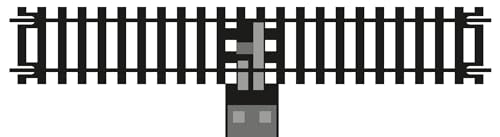 Hornby Hobby Train Tracks - R8206 Power Track Straight Track Pieces - Small Scale Model Accessories for Train, Electric Railroad Supplies with HO/OO Gauge Compatibility, Straight Tracks