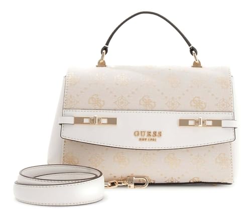 Sac à main GUESS Melinda Top Handle Bag : l'excellence du style écru