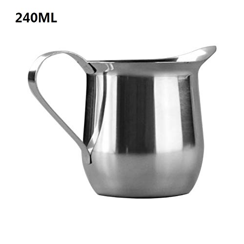 Jarra de aço inoxidável para café latte espumar arte jarro copo copo ferramenta de artesanato de coz