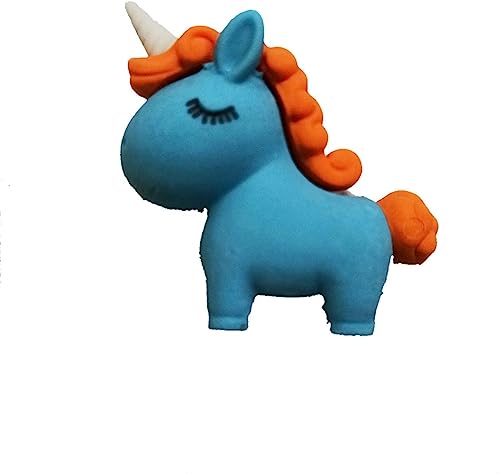 Image of AK Store (Pack of 4) 3D Cute Cartoon Shape Rubber Pencil Erasers, School Stationery for Kids, Boys Girls, Birthday Return Gifts (Unicorn)