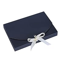 20 Scatole Regalo Kraft 11.5x11.5x5cm | Con Nastro | Pieghevoli | Per Bomboniere Compleanni Matrimoni