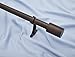 1 Inch Brown Curtain Rod for Windows and Doors Curtains Adjustable 52