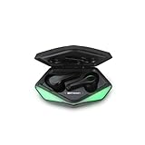 Emerson EG-1501 True Wireless Gaming Earbuds with Low-Latency Audio, Built-in Microphone, Bluetooth 5.1 Connectivity, RGB LED Lighting, and Noise-Cancellation – Perfect for Gaming and Streaming