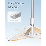 TELESIN 70" Phone Tripod Stand, Gravity-Activated Auto-Open Selfie Stick, Extendable Cell Phone Stand with Magnetic Bluetooth Remote, 360° Adjustable Travel Phone Tripod for iPhone/Android - Image 3