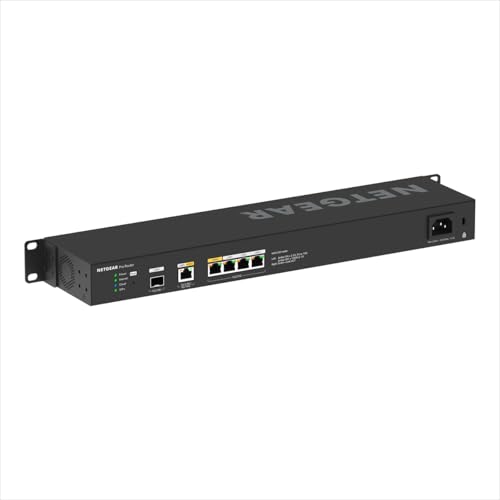 NETGEAR 10G/Multi-Gigabit Dual WAN Pro Router with Insight Cloud Management (PR60X) – 10G SPF+ - Failover Protection – 32 VLANs - IPSec VPN Configuration – Rackmount Design