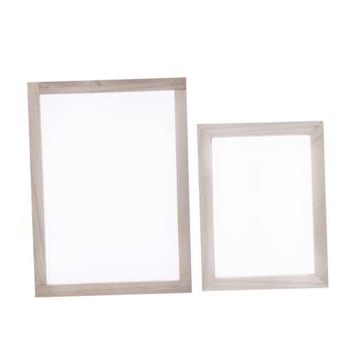 HAWILLOSCH 2pcs Handmade Paper Frame Craft Wooden Frame Lightweight and Portable DIY Paper Crafting Tool for Boys and Girls