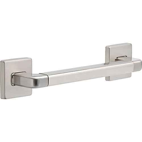 Delta Faucet 41912-SS Angular Modern 12-Inch Grab Bar with Concealed Mounting, Stainless by DELTA - Used condition - CA$25.59
