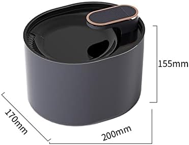 Pet Water Dispenser Automatic Cat Water Dispenser Dog Water Dispenser Pet Fountains for Multiple Pets (Black)