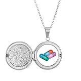 Kapsel-Pillen-Gesundheitsprodukte, Muster, Medaillon, Halskette, für Bild, Schmuck, Geburtstagsgeschenk