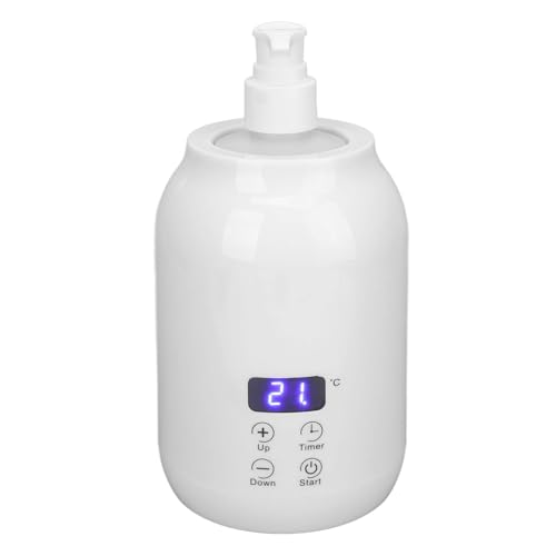 Massage Oil Warmer, LED Display Oil Bottle Heater, Smart Touch Control Lotion Warmer, Electric Cream Bottle Warmer Bottle for Salon, Spa, Barber Shops, Home, 110â€‘240V