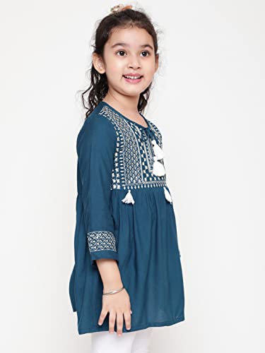 Image of NIYA Girls Party Embellished Embroidered Festive Casual TOP
