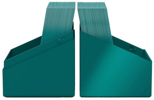 Image of Ultimate Guard Boulder Solid 100+, Deck Case for 100 Double-Sleeved TCG Cards, Petrol, Secure & Durable Storage for Trading Card Games, No Transparency