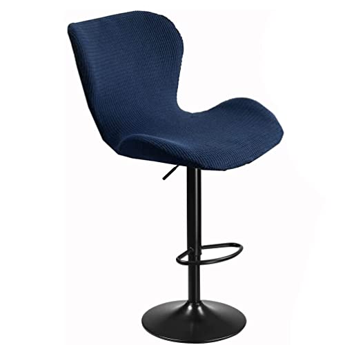 Huaoscn Curved Bar/Kitchen Swivel Stools Slipcovers With Backrest Stretch Modern High Bar/Counter Chair Cover, For Short Dining Chair Back Chair Breakfast Barstools Chair (Color : K, Size : 1Pcs) #TOP24