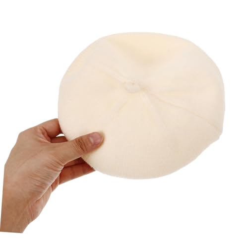 Vintage Knitted Beret Hat for Comfortable and Cute Headwear Stylish French Design for Boys for Warmth Beige3