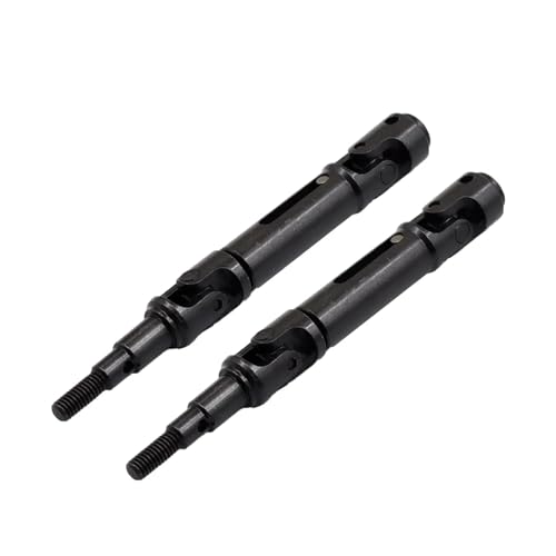2Pcs Metal Drive Shaft CVD Rear Driveshaft 14210 14209 1/14 RC Car Upgrade Parts(Black)