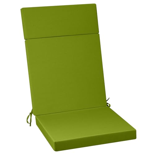 PRIMEPATIO Gartenstuhl-Auflagen Hochlehner Set – Bequeme Outdoor Sitzkissen für Gartenstühle & Klappstühle, Weiche Hochlehner Auflagen für Balkon, Terrasse & Gartenmöbel