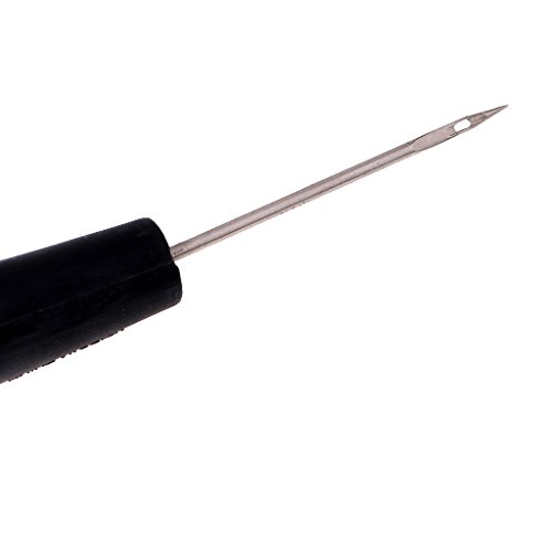 Jili Online 2 peças de ferramentas de couro para reparo de sapatos de crochê e agulha de crochê faça