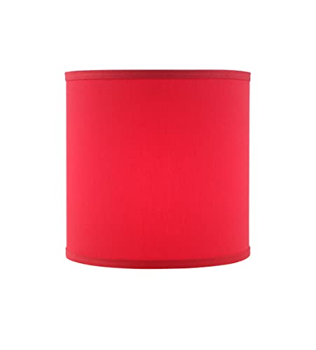 Aspen Creative 31313A, Contemporary Design Hardback Drum Imperial Red Spider Lamp Shade, 10" Top x 10" Bottom x 10" Height by Aspen Creative - Image 2
