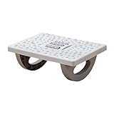 JISADER Under Desk Foot Support with Massage Features for Travel and Home, Gray