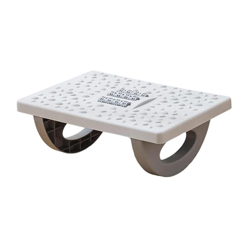 JISADER Under Desk Foot Support with Massage Features for Travel and Home, Gray