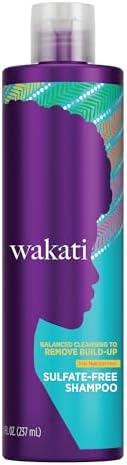 Wakati Sulfate Free Shampoo, Removes Build Up, Cleans Without Drying, Hair Detangler Clarifying Shampoo, Paraben Free, 8 Oz